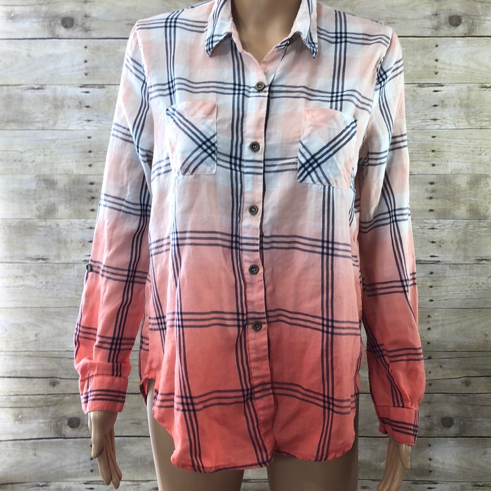 Mine Ombré Orange and Navy shirt